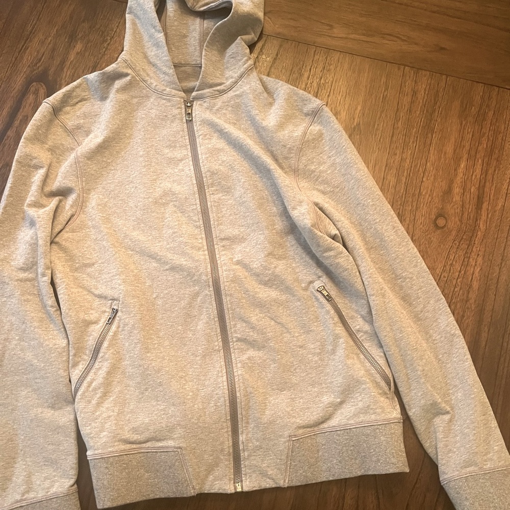 Light Grey Lululemon Zip Up Jacket